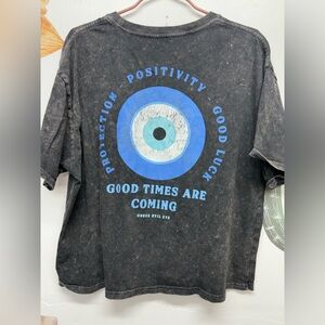 Issac Morris Evil Eye Crop Top